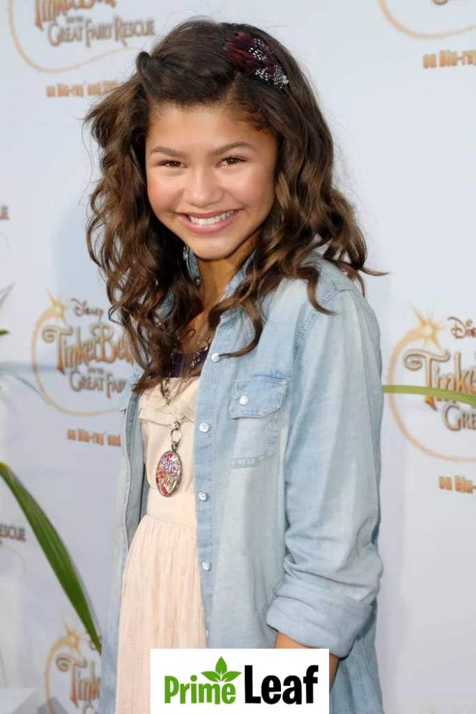 Zendaya early Disney Channel red carpet look 2010
